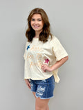Latte Swirl Blouse- matching shorts available-ENTRO-Sunshine Boutique Camden TN