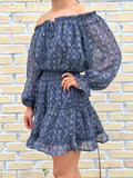 Navy Tiered Boho Skirt (matching top available)-BLU PEPPER-Sunshine Boutique Camden TN