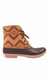 Simply Southern Red Aztec Duck Boots-SIMPLY SOUTHERN-Sunshine Boutique Camden TN