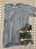 Washed Denim ShirtDress-EASEL-Sunshine Boutique Camden TN