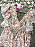 Taupe Floral Maxi Dress-PEACHLOVE CALIFORNIA-Sunshine Boutique Camden TN