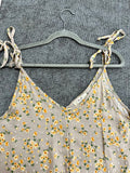 Taupe Floral Wideleg Jumpsuit-JADE BY JANE-Sunshine Boutique Camden TN