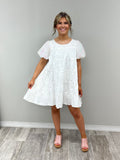 White Sequin Dress-PEACHLOVE CALIFORNIA-Sunshine Boutique Camden TN