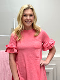 Pink T-shirt Dress-VERY J-Sunshine Boutique Camden TN