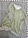 Olive Floral and Stripe Tunic-JADE BY JANE-Sunshine Boutique Camden TN