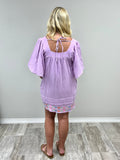 Lavender Embroidered Dress-DAVI&DANI-Sunshine Boutique Camden TN