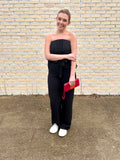 Black Strapless Jumpsuit-JESSLEA WHOLESALE-Sunshine Boutique Camden TN