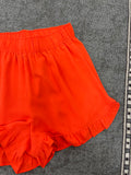 Tomato Red Ruffle Hem Shorts-COTTON BLEU-Sunshine Boutique Camden TN
